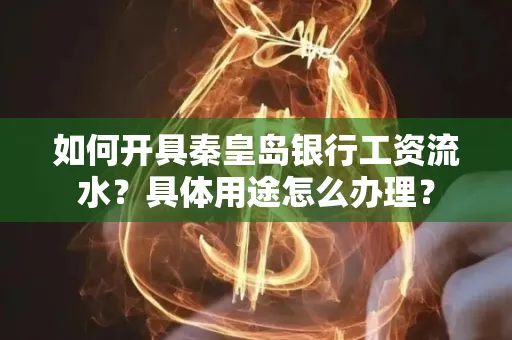 如何开具秦皇岛银行工资流水？具体用途怎么办理？