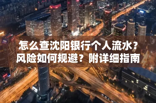 怎么查沈阳银行个人流水?风险如何规避?附详细指南