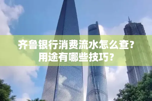 齐鲁银行消费流水怎么查?用途有哪些技巧?