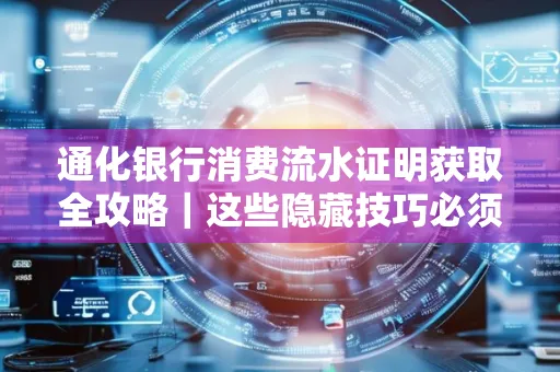 通化银行消费流水证明获取全攻略|这些隐藏技巧必须掌握