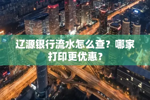 辽源银行流水怎么查?哪家打印更优惠?