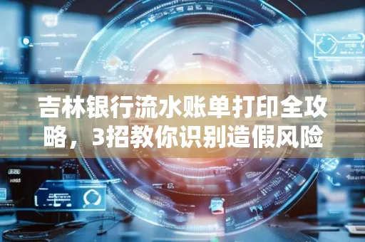 吉林银行流水账单打印全攻略,3招教你识别造假风险