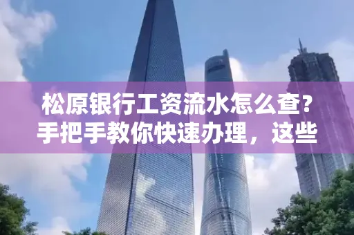 松原银行工资流水怎么查?手把手教你快速办理,这些材料必须准备好!