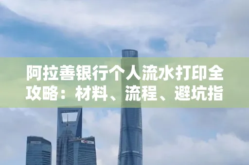 阿拉善银行个人流水打印全攻略:材料、流程、避坑指南一网打尽