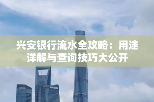 兴安银行流水全攻略:用途详解与查询技巧大公开