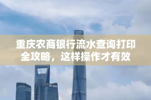 重庆农商银行流水查询打印全攻略,这样操作才有效