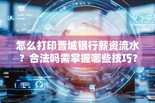 怎么打印晋城银行薪资流水?合法吗需掌握哪些技巧?